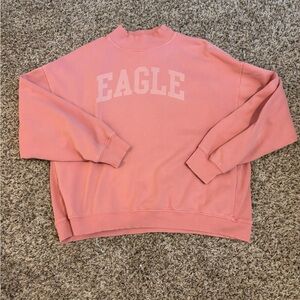 American Eagle Outfitters Coral Crew Neck Sweater